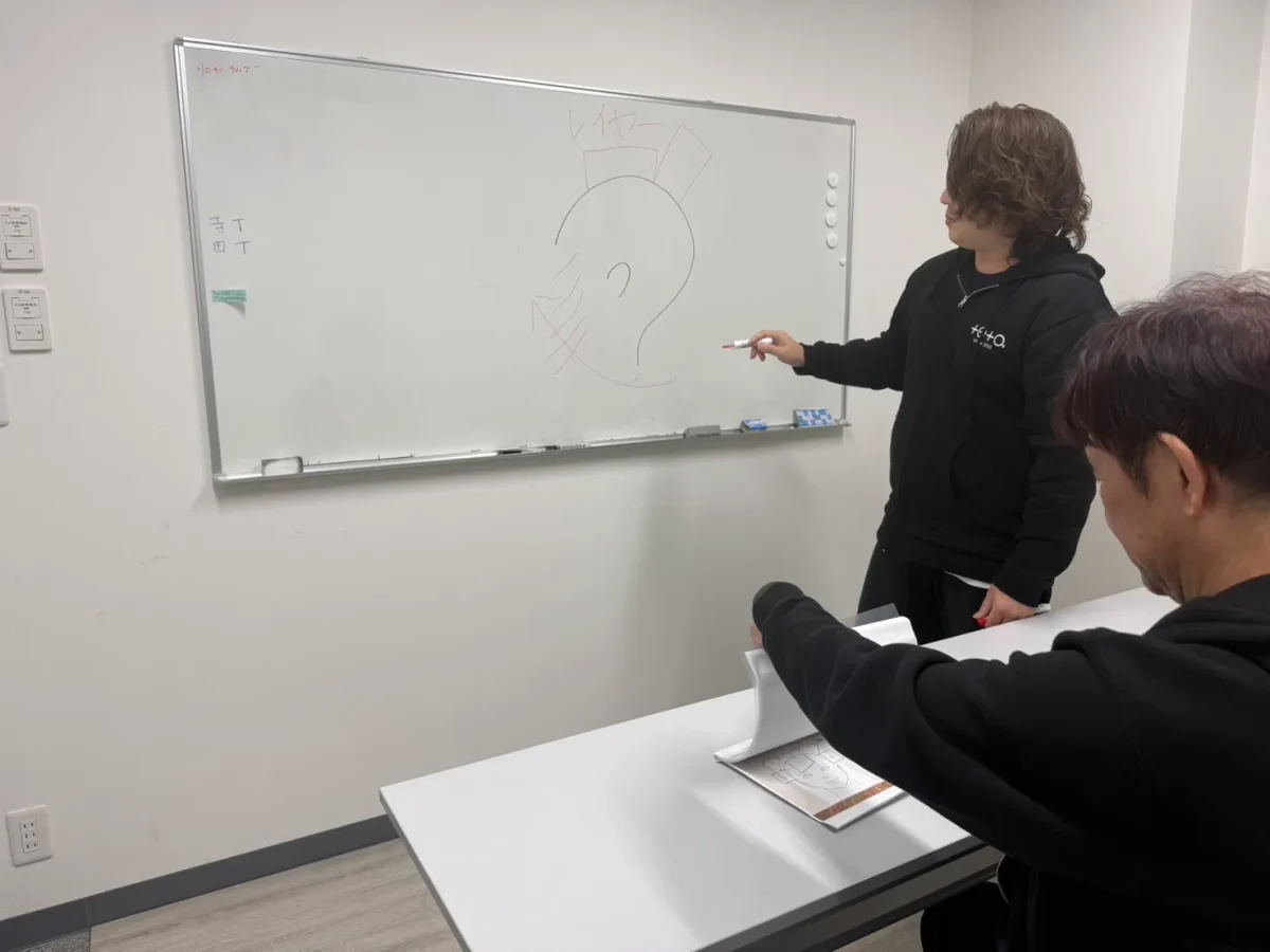ブランク10年の60代理容師が復職の為にLBLで学びなおししている様子